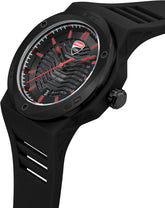 Ducati Tradizione Black Silicon Strap Watch For Men Water Resistant 10 Atm - DTWGN0000506